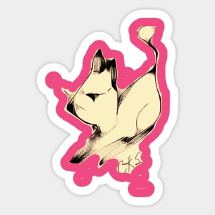 Navy Cat Sticker